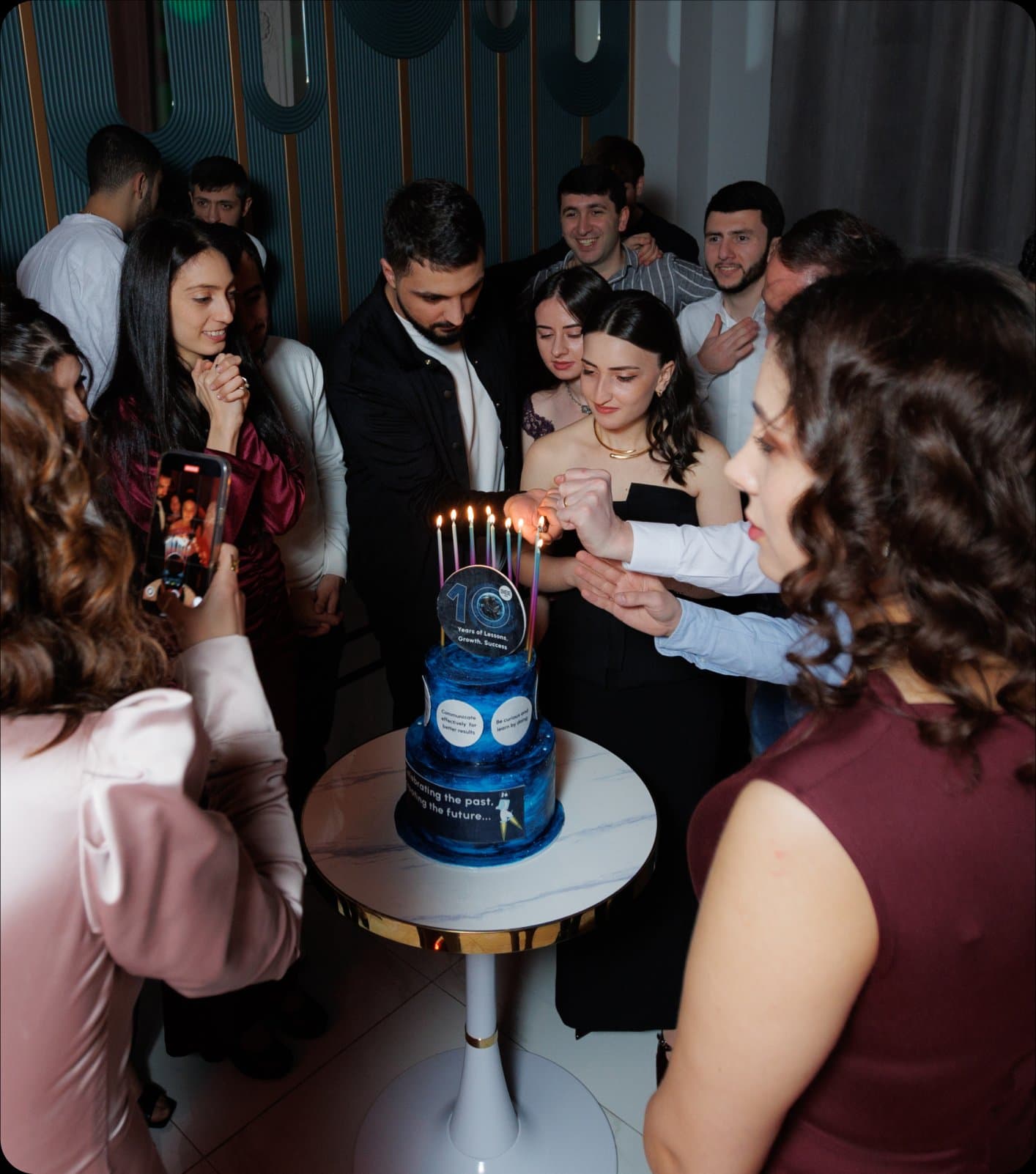 BeeWeb team enjoying a company event