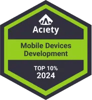 Aciety - Top 10% Mobile Devices Development 2024