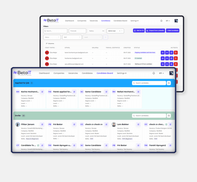 Beta IT project screenshot