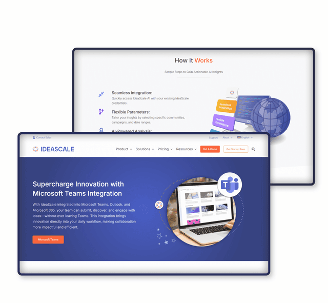 Ideascale Microsoft Teams App project screenshot